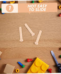 Miniature Wooden Nails Set For Dope Crafting And Woodworking With Solid Wood Rods For Tiny Train Wheels And Detailed Projects shown with tools