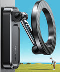 Magnetic Golf Cart Phone Holder With 360 Degree Rotatable Base And Foldable Dual Arm for easy GPS viewing on course