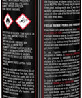 Back view of Air Filter Oil Aerosol for KN Filters - Restore Engine Airflow and Performance, 347g can with instructions visible
