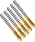 Heavy Duty 5/16-18 Unc Spiral Point Thread Taps Offer Kick Ass Chip Clearance And Smooth As Butter Threading Durable Precision Metalworking Gear For Daily Grind Jobs, five titanium coated taps.