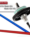 Navy blue Beefed Up Pro Grade Aluminum Driveshaft Center and Metal Spur Gear Differential Set for 1/10 Slash 4x4