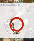 High Visibility Steel Core Flip Line Kit For Tree Climbing With One Half Inch Wire Core Heavy Duty 14 Foot Adjustable Lanyard