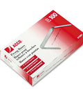 2 Inch Capacity Prong Fastener Bases With 2-3/4 Inch Center Spacing, 100 Bases Per Box, Bright Tin Coat Finish packaging