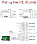 Wiring diagram for 10 Channel 2.4GHz RC Transmitter For Cars Boats Planes Drones With iA10B Receiver Mode 2 Ready