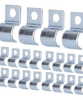 Stainless Steel Pipe Clamp Set 20 Pack Single Hole Clips Zinc Plated For Rubber Rings And Steel Pipes 10mm Clamp Solution Durable