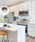 Modern kitchen with Flexible E26 Socket Extender 6.1 Inch All Directional Adjustable Adapter in recessed ceiling light