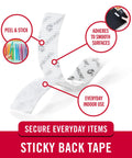 Self-Adhesive Hook And Loop Fasteners Roll Fifteen Feet By Three Quarter Inch White For General Purpose Home Office Organization Peel And Stick No Sew Adhesive Bond On Smooth Surfaces