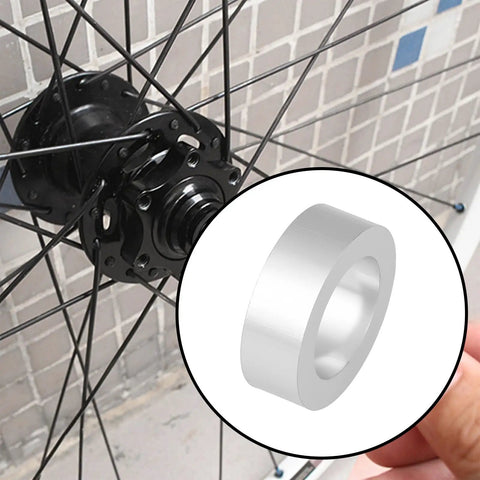 10 Pcs Bicycle Frame Wheel Hub Spacer Gasket Set Aluminum Alloy 15x10x5mm For 10mm Axle Diameter Dope Upgrade For Smoother Ride