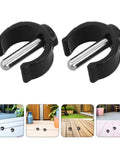 Ten Pack C Clamp Locking Clips For Walking Sticks And Crutches Replacement Pins Heavy Duty ABS Steel Universal Fit Secure