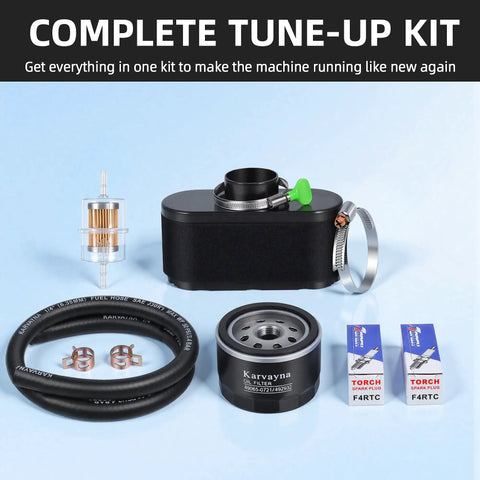 Kawasaki FR691V Tune Up Kit With Air Filter Pre Filter Oil Filter Spark Plugs Fuel Line And Fuel Filter For Lawn Mower Engines