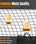 Portable 30Foot Baseball And Softball Batting Cage For Backyard Practice Collapsible Net With Easy Setup close-up of mesh quality