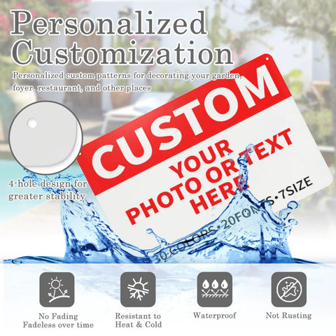 Dope Custom Outdoor Metal Signs For Home Office Business 12x8 Inches Durable Personalized Road Garden Parking Decorative Signs