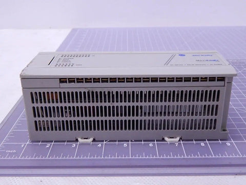 Series E MicroLogix 1000 Programmable Controller 1761-L32BWA For Industrial Automation, Compact PLC shown on grid mat