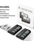 Two Pack Universal Garage Door Opener Remote Compatible With Major Openers 893LM 893Max 971LM Across 1993 To Current