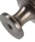 Close-up of 4 Pack Brushed Zinc Alloy Cabinet Pulls Single Hole Drawer Handles showing solid build and secure grip.