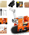 Chainsaw Sharpener Jig With 5 Titanium Plated Diamond Bits And Carry Bag Hand Crank Portable Sharpening Kit For 4 To 22 Inch Chainsaws Fits Gas Or Electric Saws The Go To Tool For Home Farm And Garden with accessories