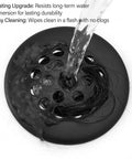 Fresh Matte Black Bathtub Drain Tub Trim Set With Universal Brass Adapter And Rock Solid Trip Lever Overflow Plate For Quick Swap And Clean Modern Bathroom Vibes showing water draining and preventing clogs.