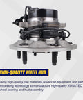 Front Left Wheel Bearing And Hub Assembly For 2004-2008 Chevy Colorado And 2004-2008 GMC Canyon, Also Fits 2006 Isuzu i-350 And 2007-2008 i-370, 6 Lug Bolts With ABS