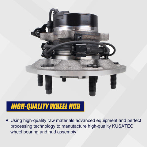 Front Left Wheel Bearing And Hub Assembly For 2004-2008 Chevy Colorado And 2004-2008 GMC Canyon, Also Fits 2006 Isuzu i-350 And 2007-2008 i-370, 6 Lug Bolts With ABS