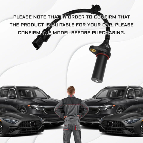 Crankshaft Position Sensor Replacement OEM 39180-2B000 391802B000 SU13885 For Hyundai Kia Dodge Engine Sensor Direct Fit High Quality Fits Tucson Accent Rio Soul And More Cars, black wire sensor