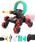 RC Stunt Remote Control Car For Kids With Gesture Control And Dual Mode Play Climbing Crawling Tank Style Battle Vehicle, accessories shown