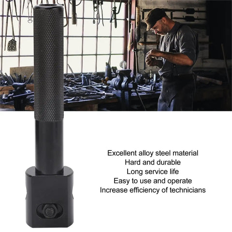 Lock Core Puller Tool Set Pro Grade Heavy Duty Cylinder Core Remover with wrench showcasing alloy steel material
