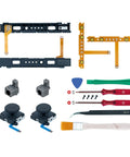 Ultimate 18 In 1 Joy Con Repair Kit for Nintendo Switch not for Switch 2 with tools, screws, cables, and analog sticks