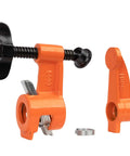 Pro Grade Deep Reach Clamp And Spreader Fixture For Three Quarters Inch Pipe With Two And A Half Inch Reach Micro Adjustable Tightness