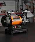 Heavy Duty Bench Buffer Polisher With Hella Adjustable Speed Up To 10600 Rpm And A Straight Up 100 Piece Accessory Kit For Knocking Out Wood Metal Jewelry And Stone Diy Grinding Tasks Get That Sharp Final Shine with protective shields and adjustable speed knobs
