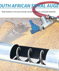 Powerful 500W Grain Suction System With 2m Screw Conveyor And Stainless Port in use for grain transfer