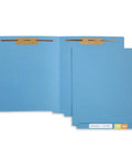 Blue End Tab File Folders With Reinforced 2 Prong Fasteners For Dope Durable Medical Charts Receipts And Office Reports Letter Size