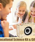 Children using Hands On Radio Kit For Kids And Teens Ages 6 To 15 Learn Circuit Engineering With A DIY Electronics Project FM radio