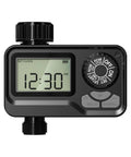 Programmable Sprinkler Timer With Rain Delay For Garden Hose, Waterproof Digital Water Timer, LCD display, black design