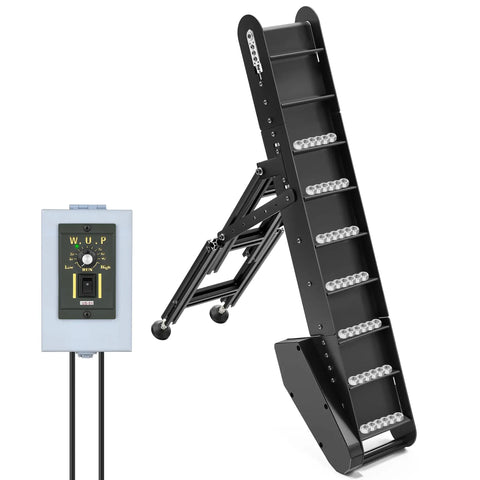 Climbing Belt Conveyor 39 Inch PVC Belt System With 4 Inch Spaced Baffles And Stepless Speed Control for Packaging Lines and Production Runs in Factories