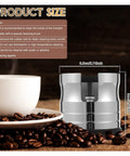Heavy Duty Stainless Steel Espresso Tamping Station And 58mm Portafilter Holder With Adjustable Screw showing product size and notes.