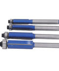 Get Your Hands On These Ycauty Tungsten Steel Flush Trim Router Bits, 4 piece blue coated router bit set.