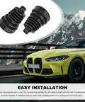 Two Pack CV Joint Boot Kit All In One With Front Axle Boots beside yellow car on mountain road