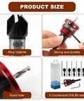Image showcasing Heavy Duty Countersink Drill Bit Set For Woodworking with alloy material and aluminum depth collars.