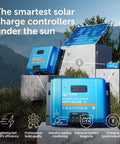 SmartSolar MPPT Charge Controller 150V 60A Built To Harvest Energy Fast And Get Your Batteries Charged Up Safely displayed outdoors