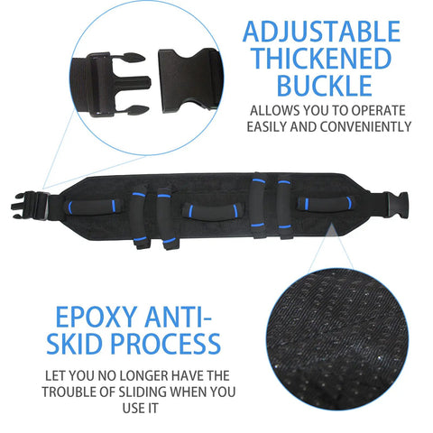 All In One Gait Belt For Seniors With Seven Handles For Safe Patient Transfers Grab And Go Quick Release Buckle Medical Lift Strap