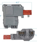 Door Lock Switch Assembly Replacement for Front Load Washers Easy Install 131763202 131763256 shown with measurements