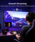 Crush Your Setup With This Top Tier 4K Webcam Featuring A Bright Ring Light Smart Autofocus And Clean 1080p 60 Frames Per Second Video dual noise canceling mics in use for streaming.