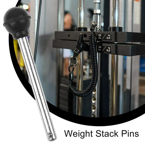 Weight Loading Pin For Gym Machines Safe Weight Selector Pin For Fitness Equipment with Secure Decrement Function