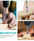 101 Piece Pocket Hole And Deck Screw Kit With Size Eight Two And A Half Inch Screws in use with drill on outdoor wood projects