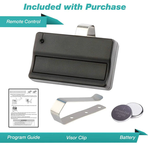 Two Replacement Garage Door Remote For 371LM and Compatible with 370LM 372LM 373LM 374LM 950CD 953D 139.53753 with items.