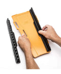 Hands assembling the Two Piece Reversible Wrench Rack Set With 16 Slots Per Rack For Up To 32 SAE And Metric Wrenches Up To 1 Inch Or 25 Mm