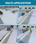 Installation of Outdoor Waterproof TPO Butyl Sheet Roll For RV And Marine Roof Repair, Weatherproof Sealant Tape On Roof