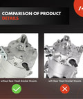 Comparison of Top Shelf Air Conditioning AC Compressor With Clutch For Buick Lacrosse And Regal featuring mounts.