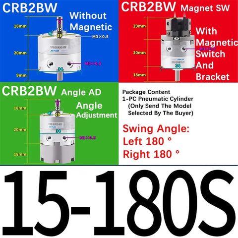 Heavy Duty Single Blade Pneumatic Rotary Actuator With Quick Setup And Rock Solid Performance For Smooth Valve Control And Everyday Industrial Tasks That Never Fail with measurement details and models.