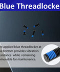 Badass Six Thirty Two Red Dot Mount Screw Kit With Hex Tool Fits Holosun Rmr And Glock Mos Optics 12 9 Grade Steel Screws featuring blue threadlocker for secure attachment.